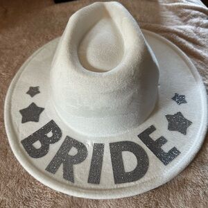 Set of two Bride western style hats- worn once for bachelorette party
